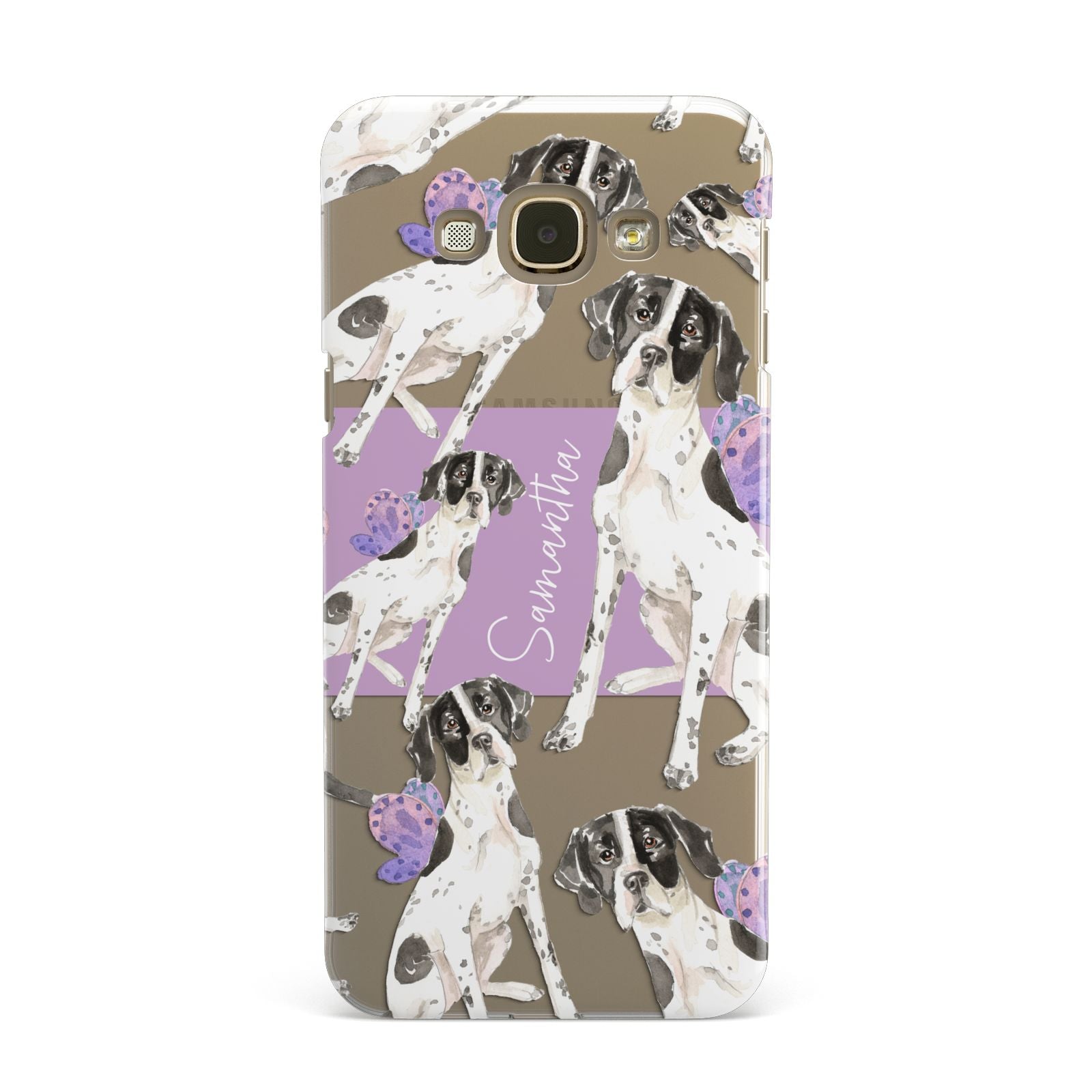 Personalised English Pointer Samsung Galaxy A8 Case