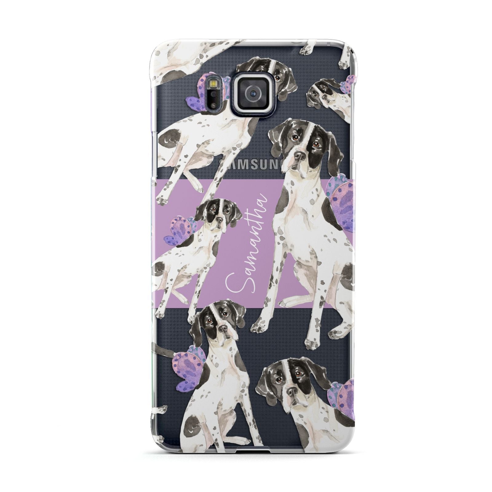 Personalised English Pointer Samsung Galaxy Alpha Case