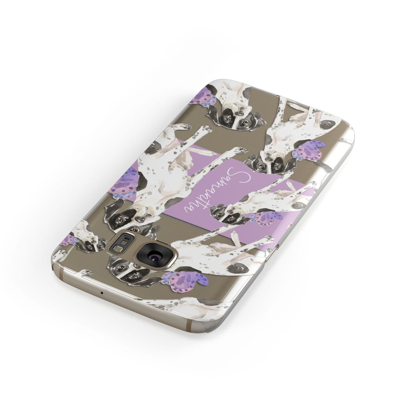 Personalised English Pointer Samsung Galaxy Case Front Close Up
