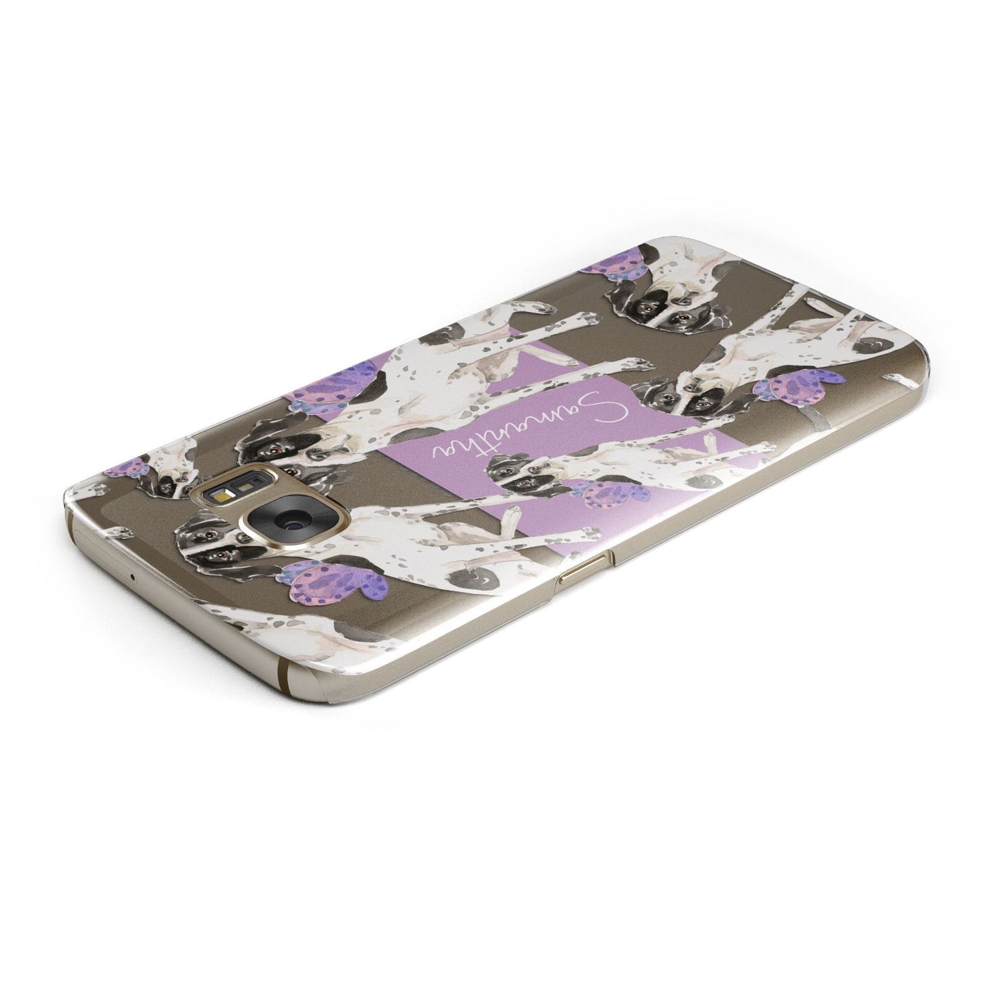 Personalised English Pointer Samsung Galaxy Case Top Cutout