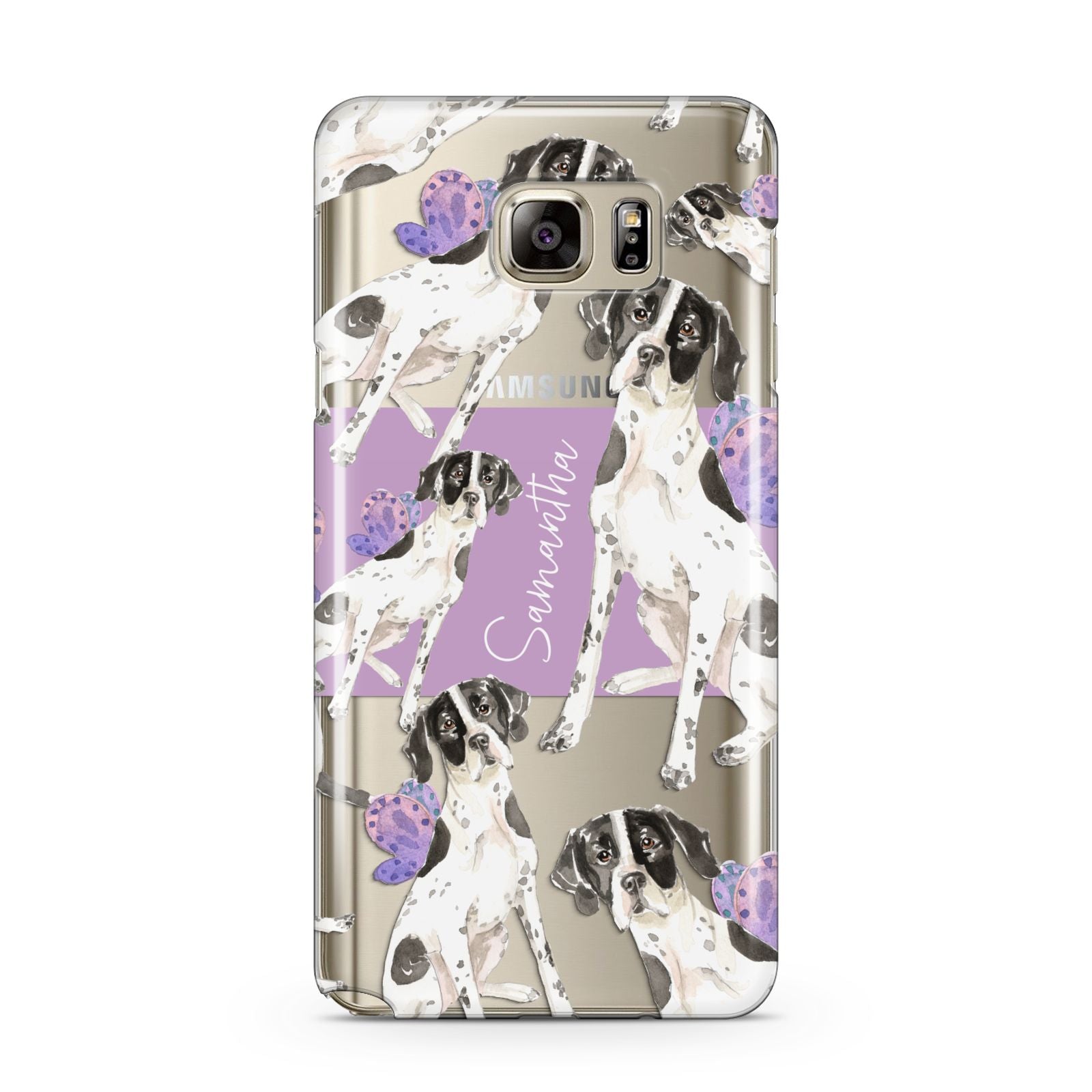Personalised English Pointer Samsung Galaxy Note 5 Case