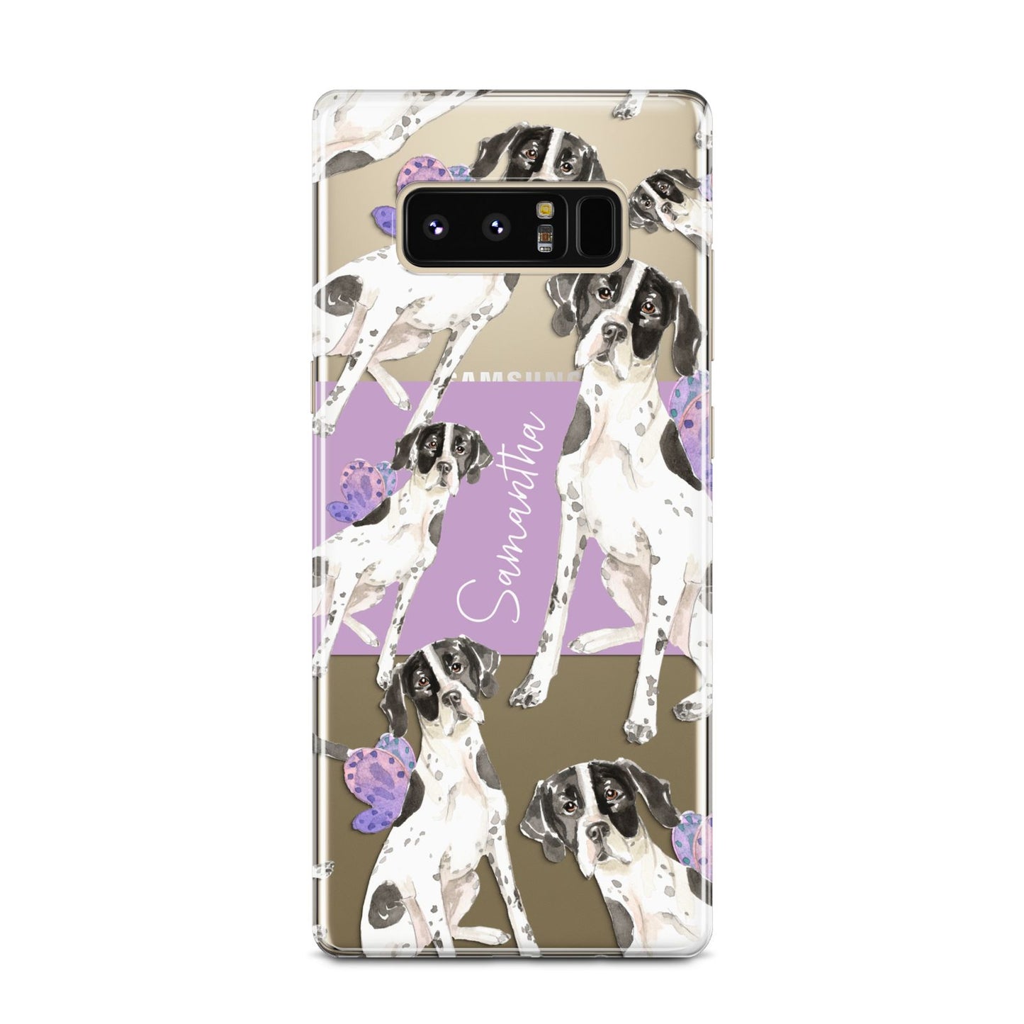 Personalised English Pointer Samsung Galaxy Note 8 Case