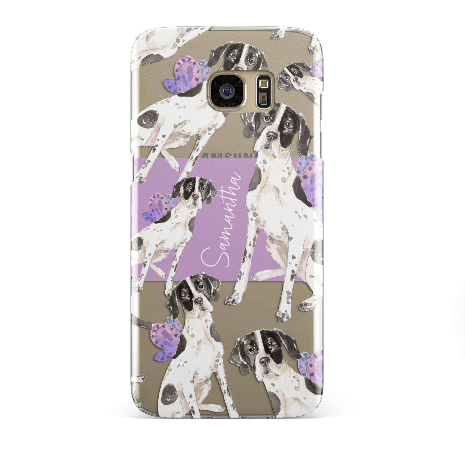 Personalised English Pointer Samsung Galaxy S7 Edge Case