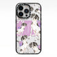 Personalised English Pointer iPhone 13 Pro Black Impact Case on Silver phone