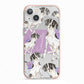 Personalised English Pointer iPhone 13 TPU Impact Case with Pink Edges