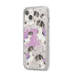 Personalised English Pointer iPhone 14 Plus Glitter Tough Case Starlight Angled Image