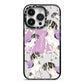 Personalised English Pointer iPhone 14 Pro Black Impact Case on Silver phone