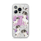 Personalised English Pointer iPhone 14 Pro Glitter Tough Case Silver