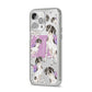 Personalised English Pointer iPhone 14 Pro Max Clear Tough Case Silver Angled Image