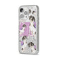Personalised English Pointer iPhone 14 Pro Max Glitter Tough Case Silver Angled Image