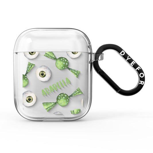 Personalised Eye Candy Halloween AirPods Clear Case