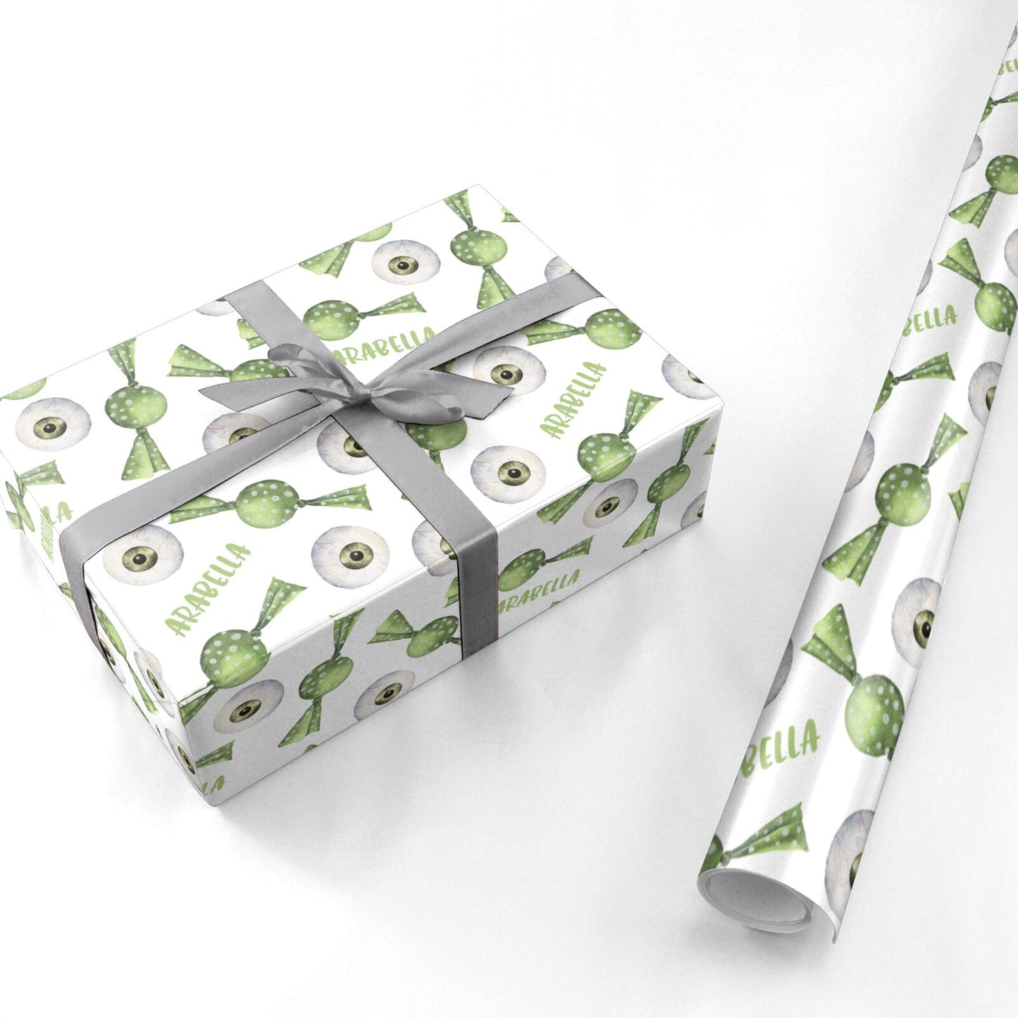 Personalised Eye Candy Halloween Personalised Wrapping Paper