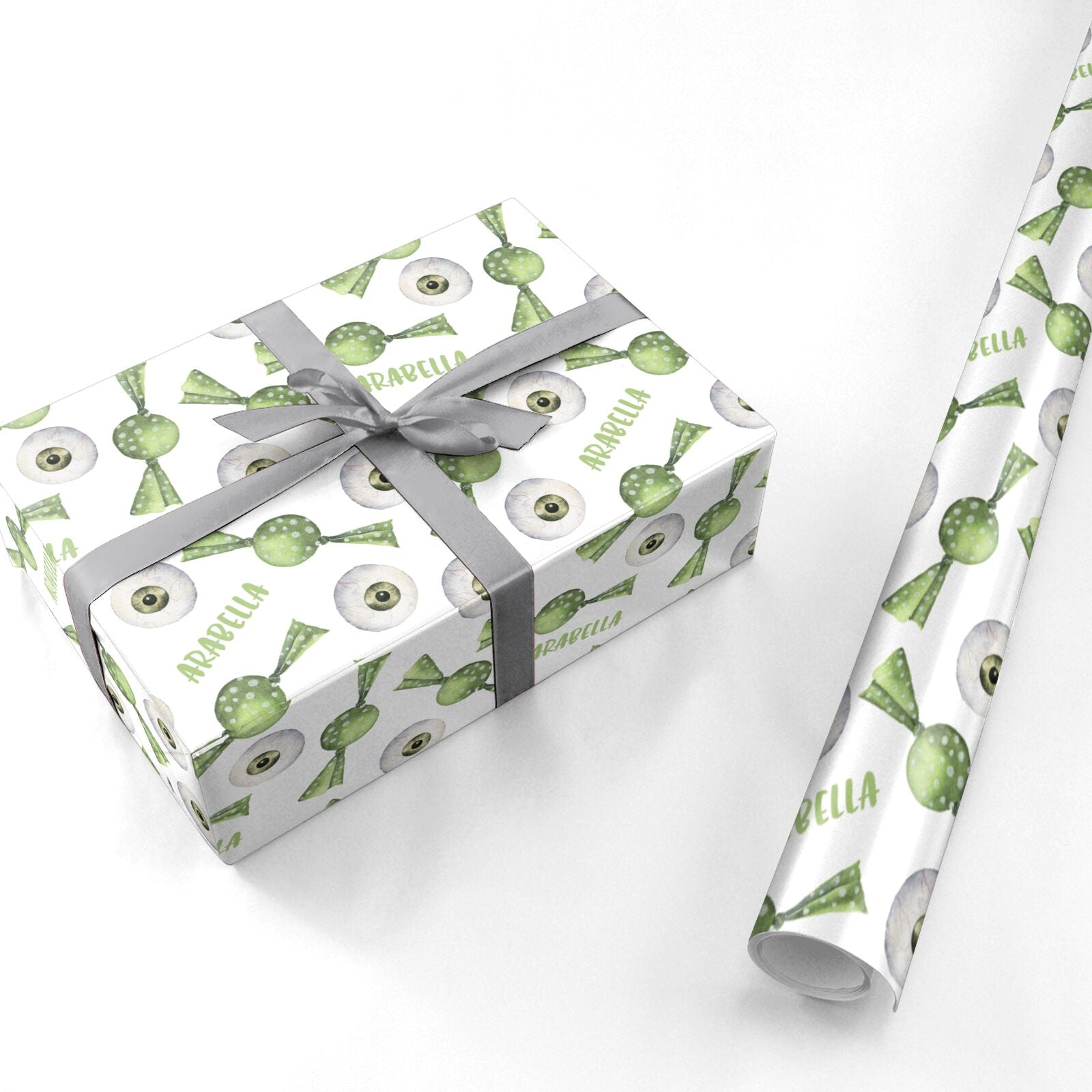 Personalised Eye Candy Halloween Personalised Wrapping Paper