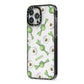 Personalised Eye Candy Halloween iPhone 13 Pro Max Black Impact Case Side Angle on Silver phone