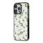 Personalised Eye Candy Halloween iPhone 14 Pro Max Black Impact Case Side Angle on Silver phone