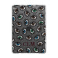Personalised Eyes Initials Clear Apple iPad Grey Case