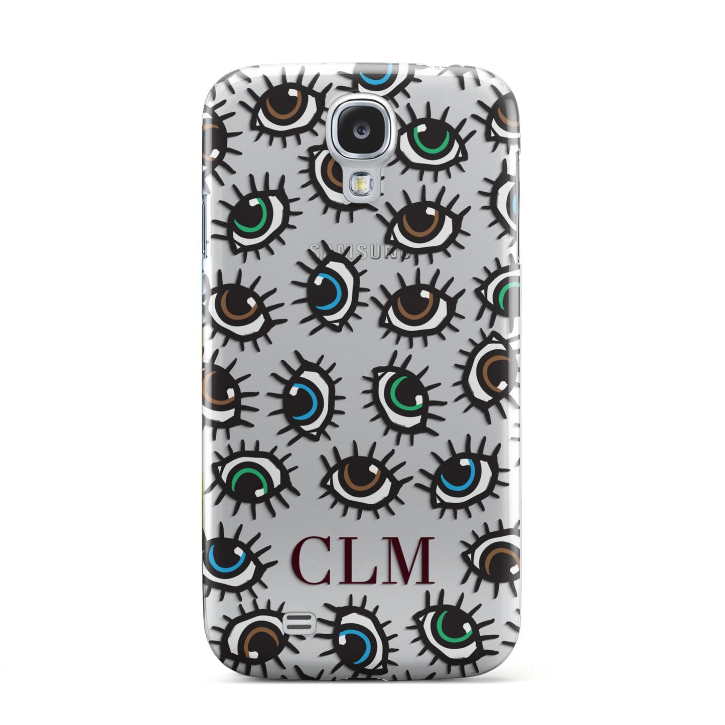 Personalised Eyes Initials Clear Samsung Galaxy S4 Case