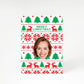 Personalised Face Nordic Christmas A5 Greetings Card
