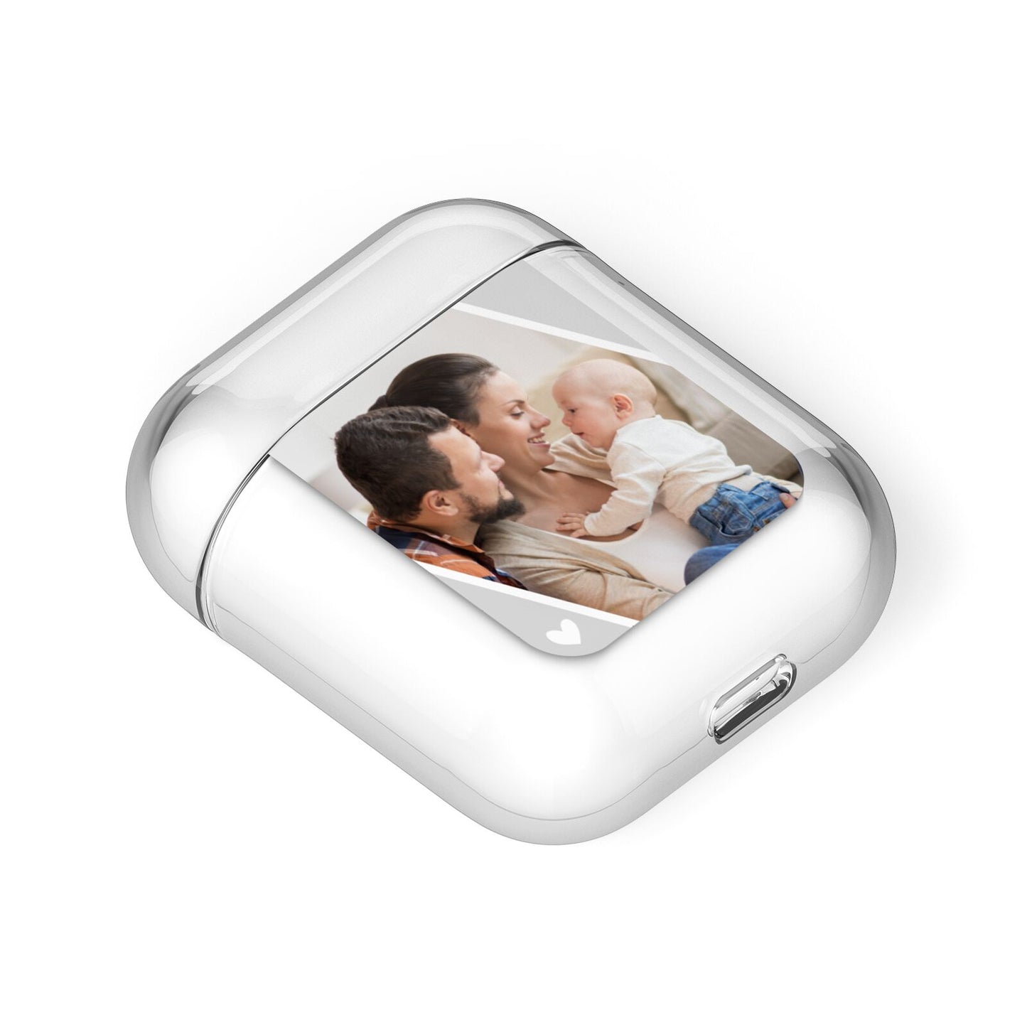 Personalised Family Portrait AirPods Case Laid Flat