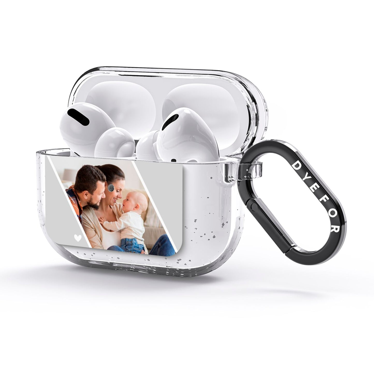 Personalised Family Portrait AirPods Glitter Case 3rd Gen Side Image