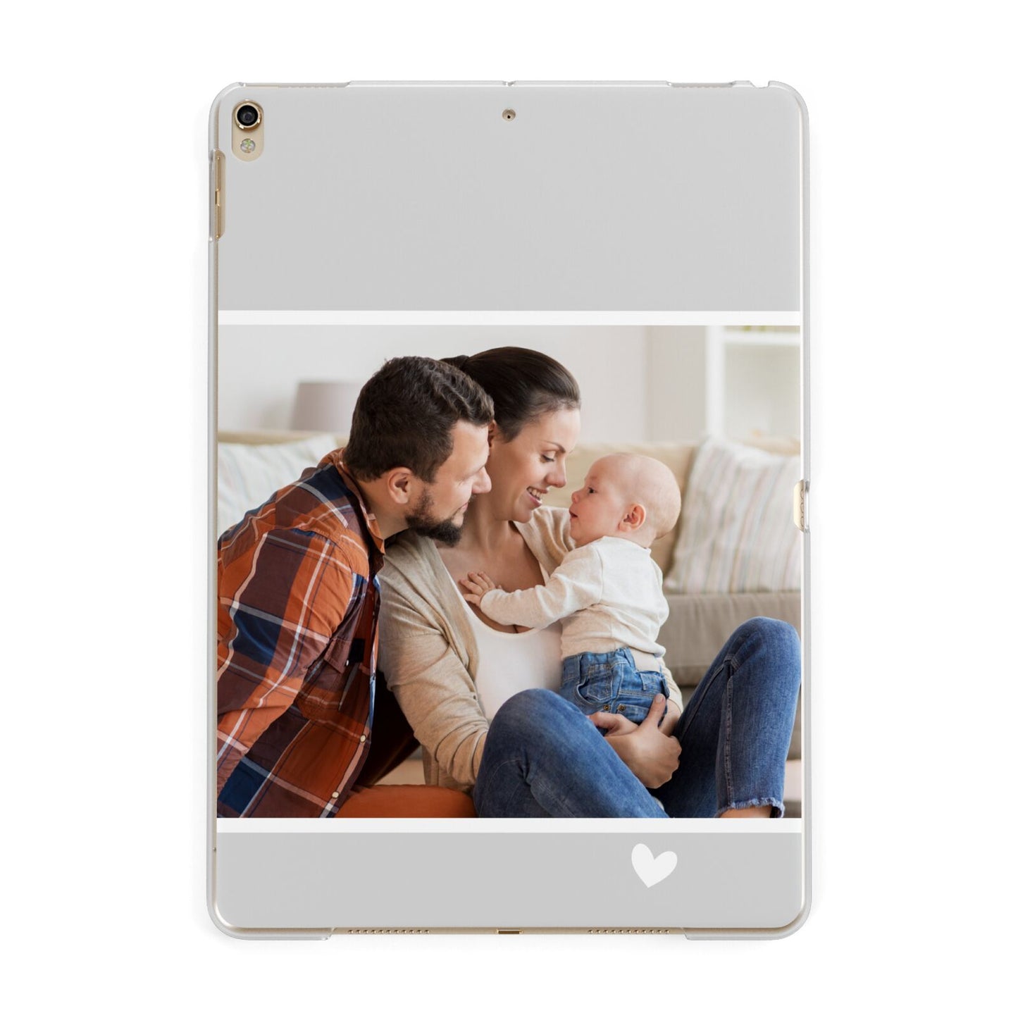 Personalised Family Portrait Apple iPad Gold Case