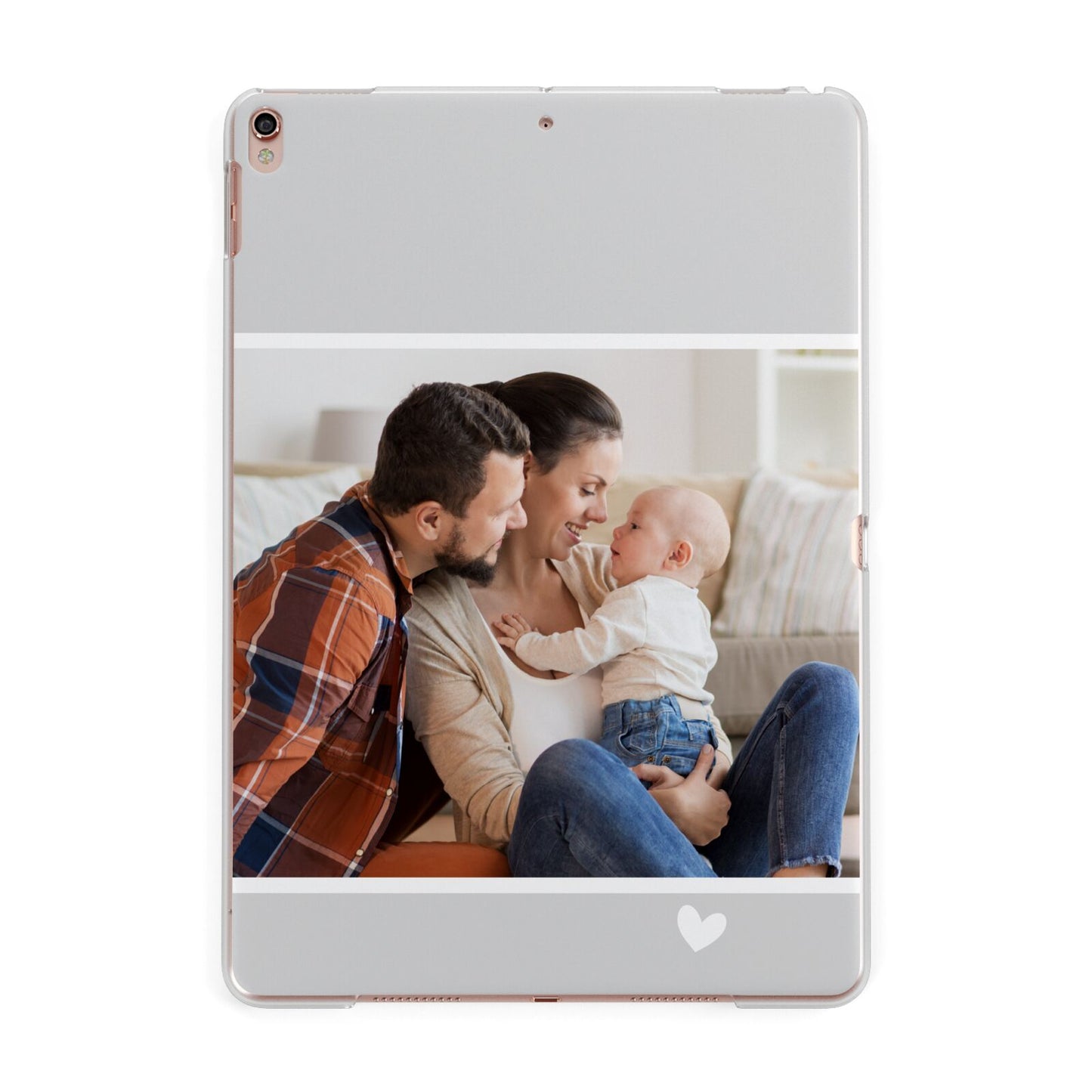 Personalised Family Portrait Apple iPad Rose Gold Case