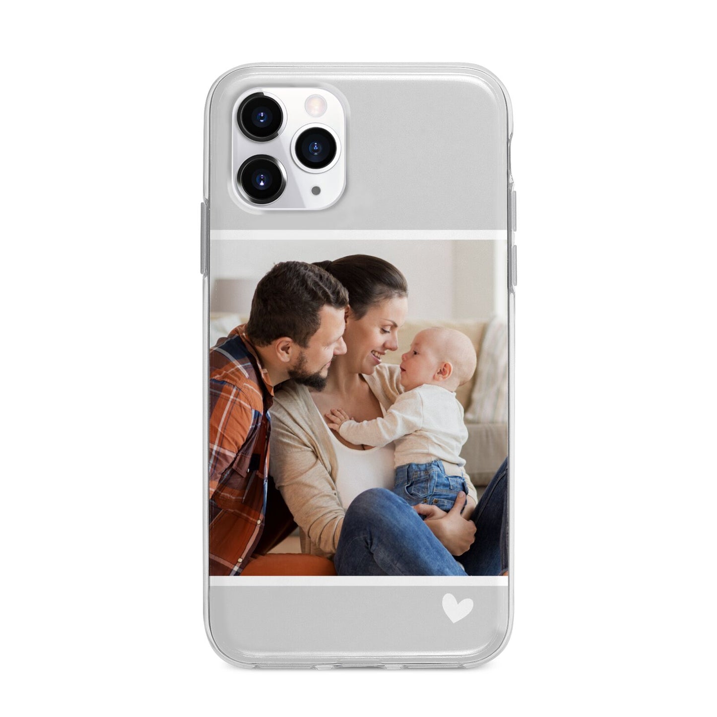 Personalised Family Portrait Apple iPhone 11 Pro in Silver with Bumper Case