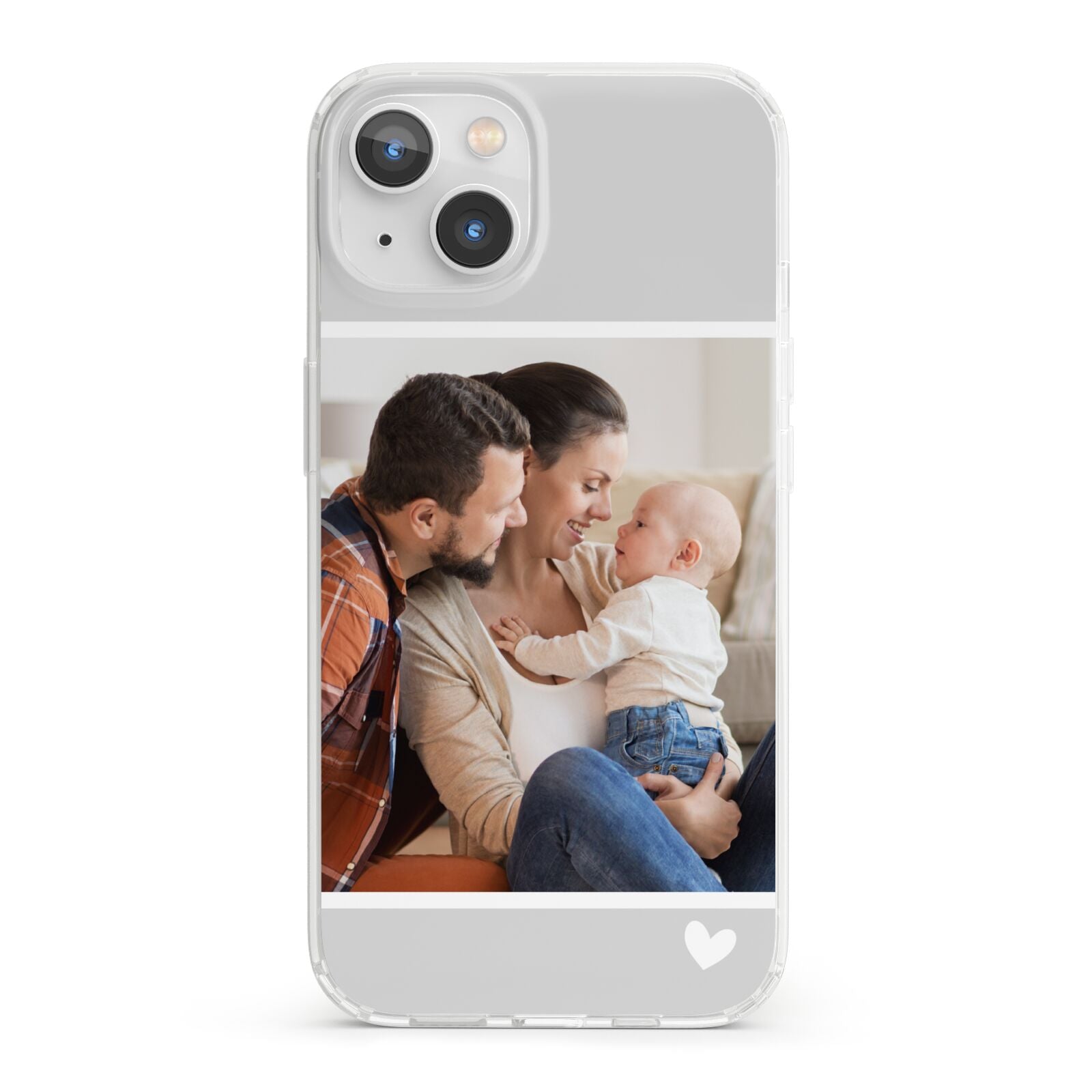 Personalised Family Portrait iPhone 13 Clear Bumper Case
