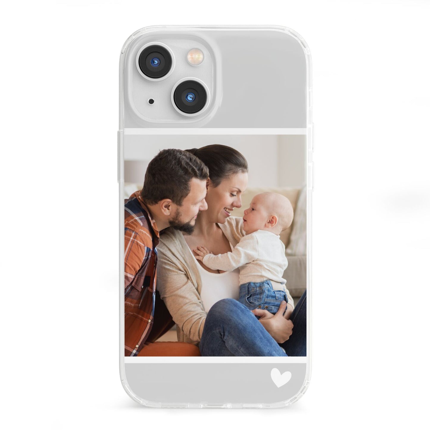 Personalised Family Portrait iPhone 13 Mini Clear Bumper Case