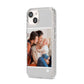 Personalised Family Portrait iPhone 14 Glitter Tough Case Starlight Angled Image