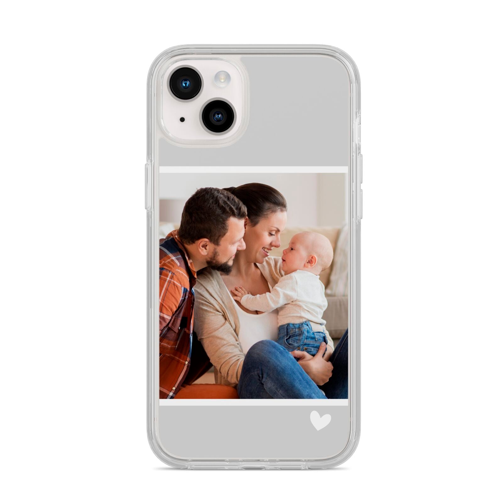 Personalised Family Portrait iPhone 14 Plus Clear Tough Case Starlight