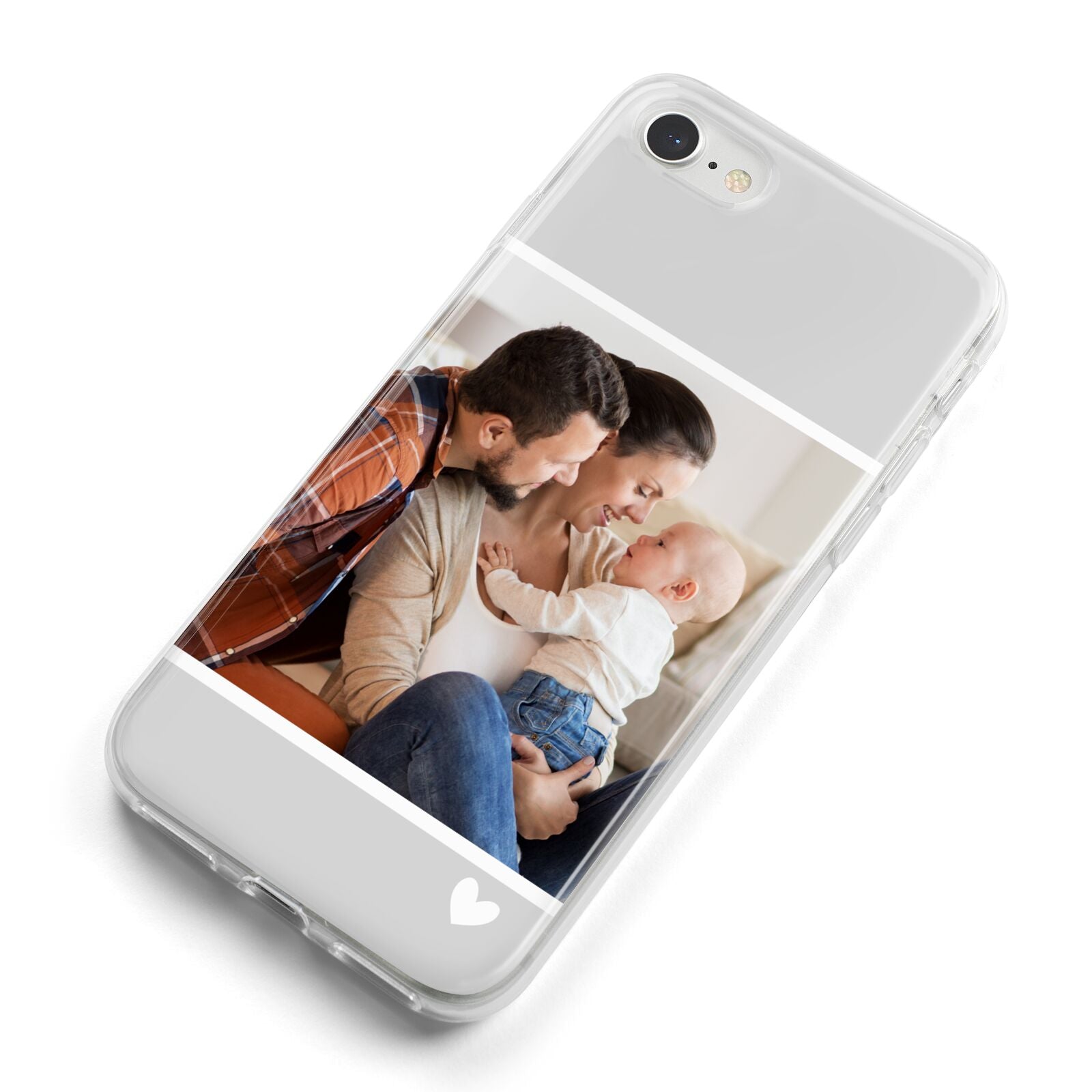 Personalised Family Portrait iPhone 8 Bumper Case on Silver iPhone Alternative Image