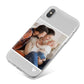 Personalised Family Portrait iPhone X Bumper Case on Silver iPhone