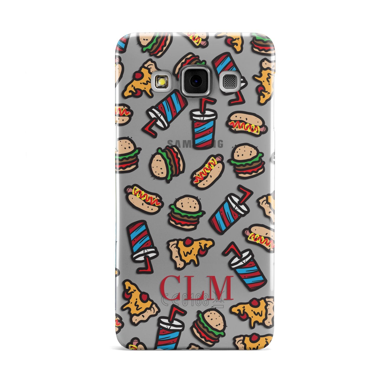Personalised Fast Food Initials Samsung Galaxy A3 Case