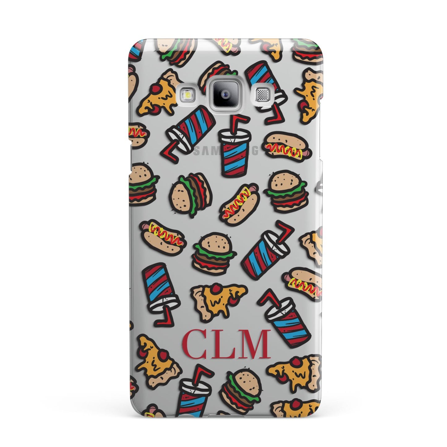 Personalised Fast Food Initials Samsung Galaxy A7 2015 Case