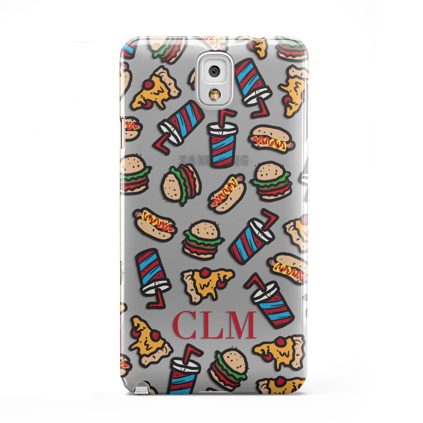 Personalised Fast Food Initials Samsung Galaxy Note 3 Case