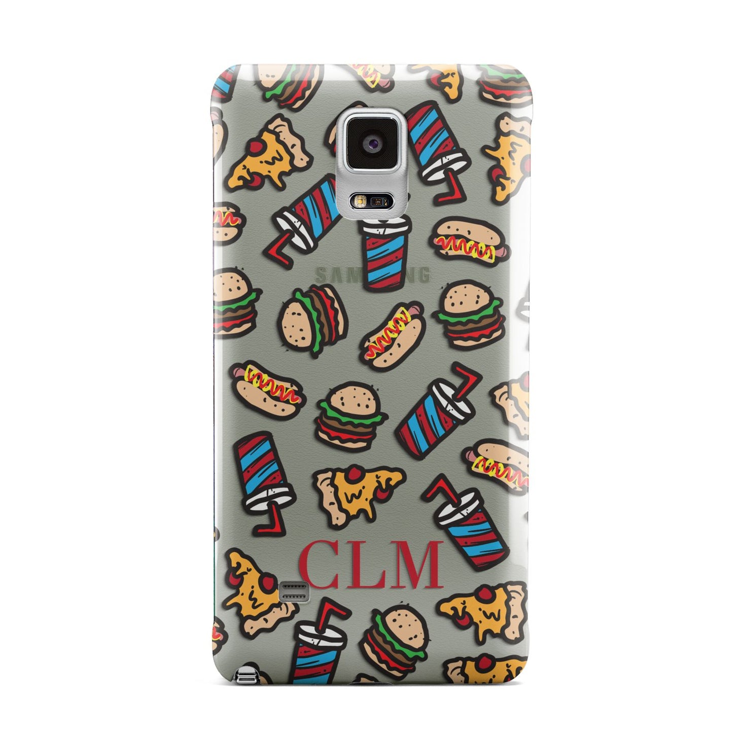 Personalised Fast Food Initials Samsung Galaxy Note 4 Case