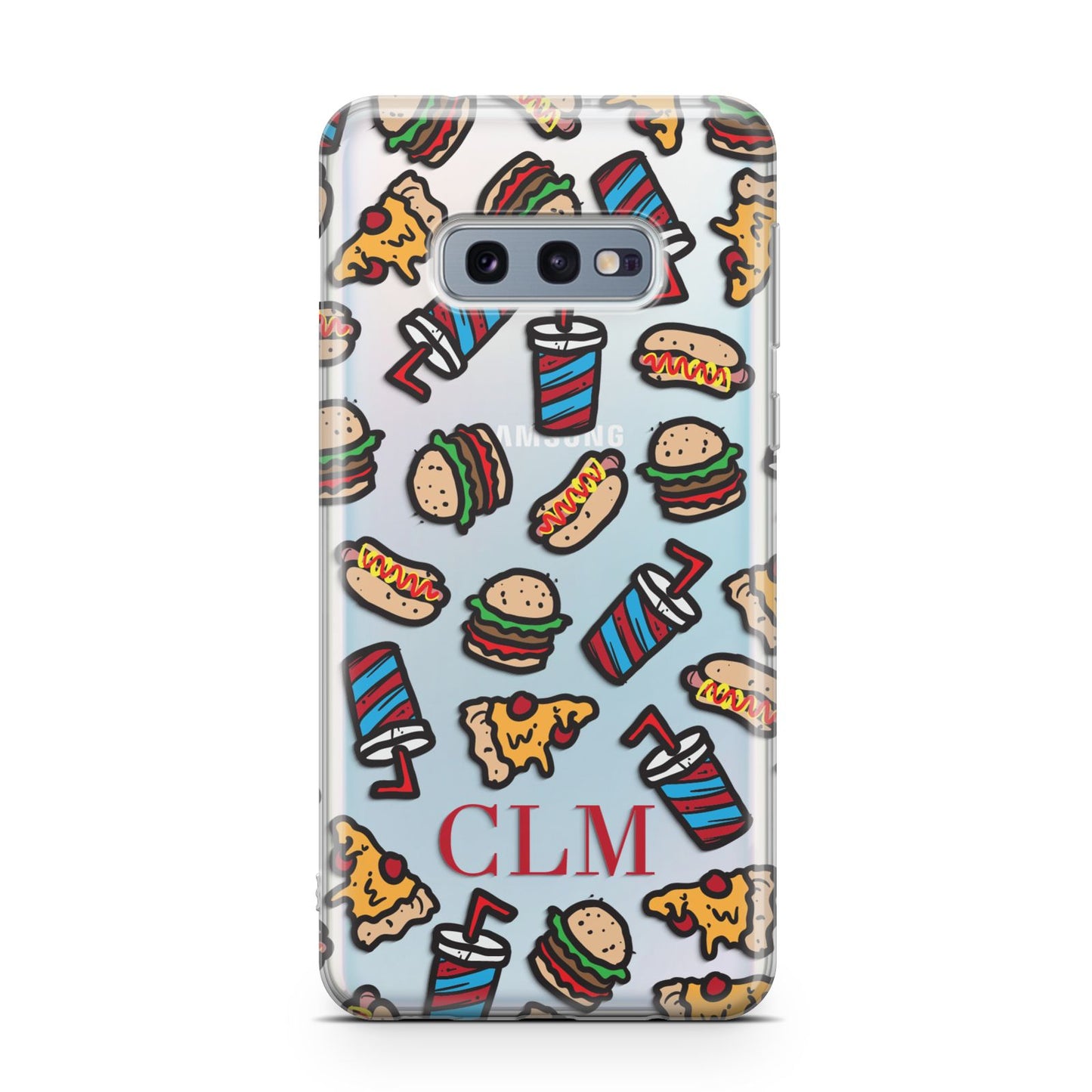 Personalised Fast Food Initials Samsung Galaxy S10E Case