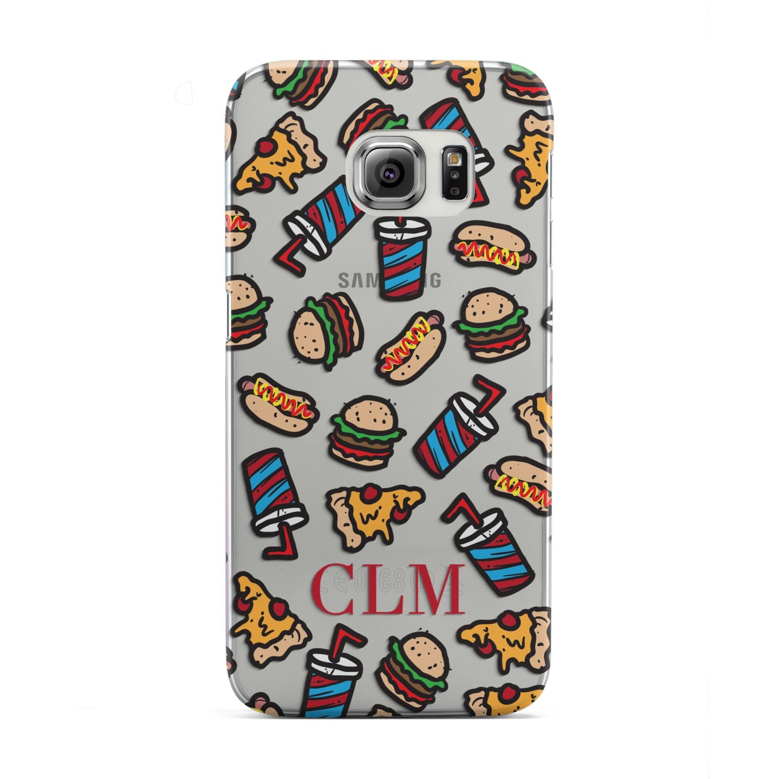 Personalised Fast Food Initials Samsung Galaxy S6 Edge Case
