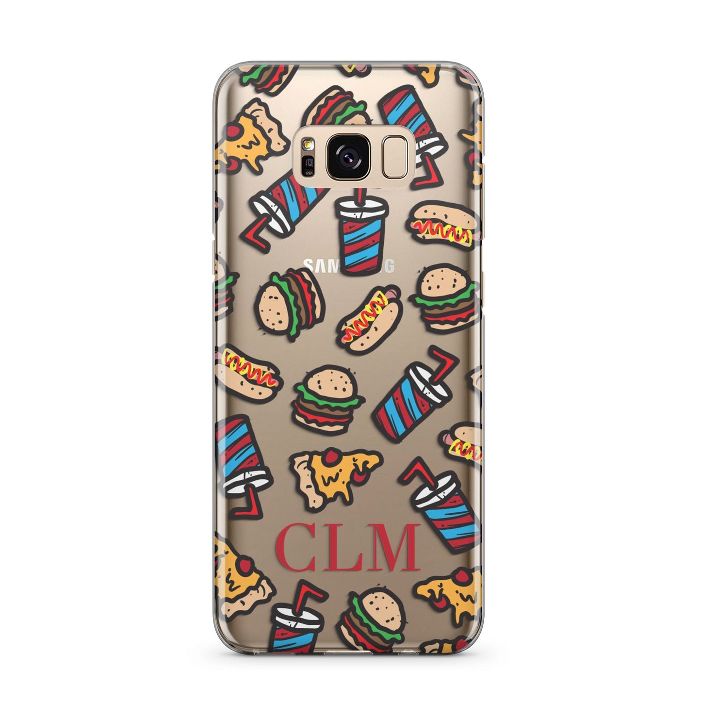 Personalised Fast Food Initials Samsung Galaxy S8 Plus Case