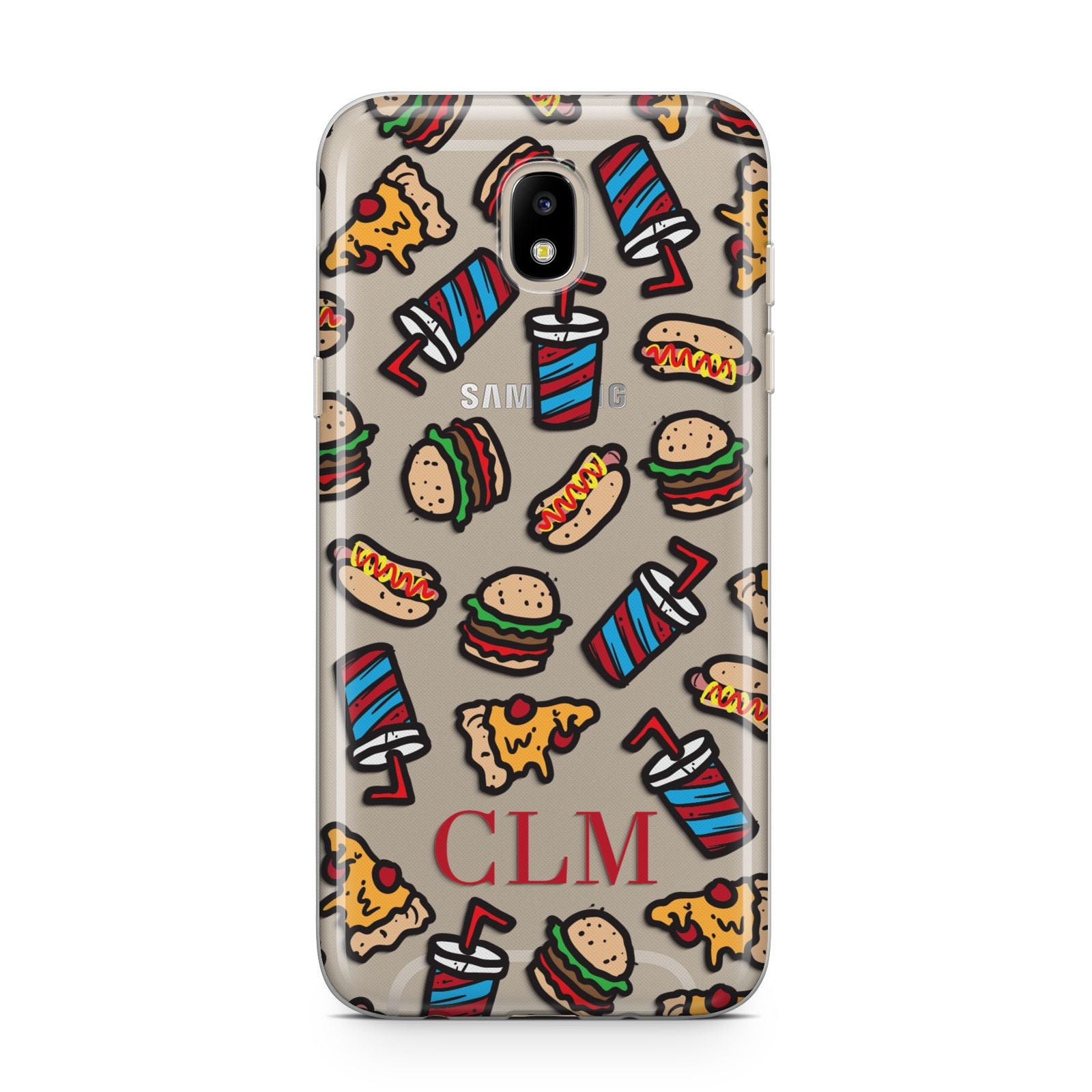 Personalised Fast Food Initials Samsung J5 2017 Case