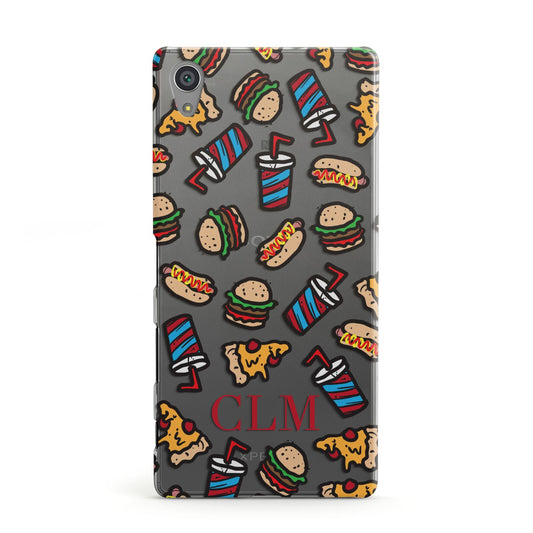 Personalised Fast Food Initials Sony Xperia Case