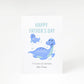 Personalised Fathers Day Dinosaur A5 Greetings Card