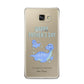 Personalised Fathers Day Dinosaur Samsung Galaxy A9 2016 Case on gold phone