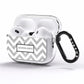 Personalised Faux Glitter Custom Name Initials AirPods Pro Clear Case Side Image