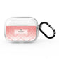 Personalised Faux Glitter Effect Name Initials AirPods Pro Clear Case