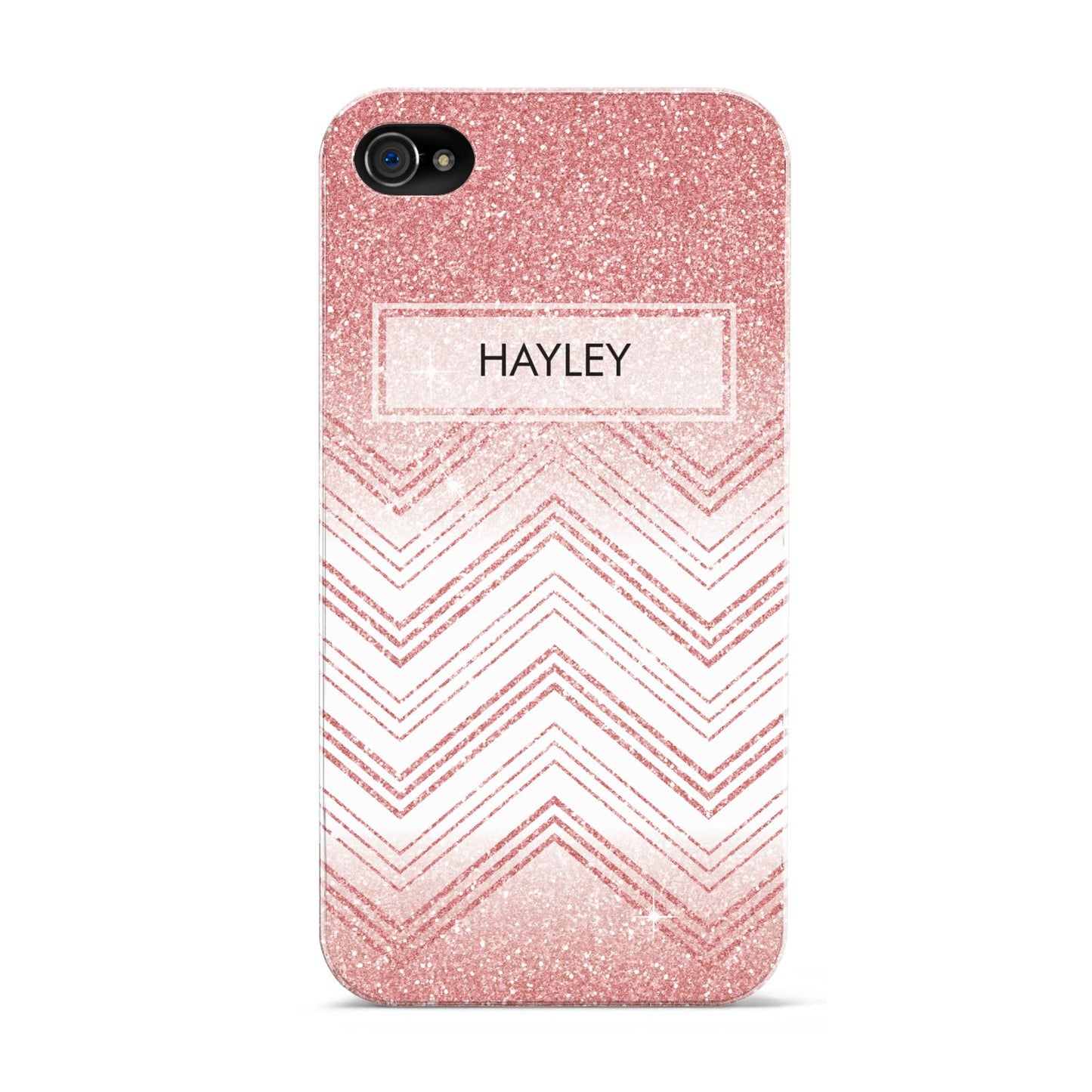 Personalised Faux Glitter Effect Name Initials Apple iPhone 4s Case