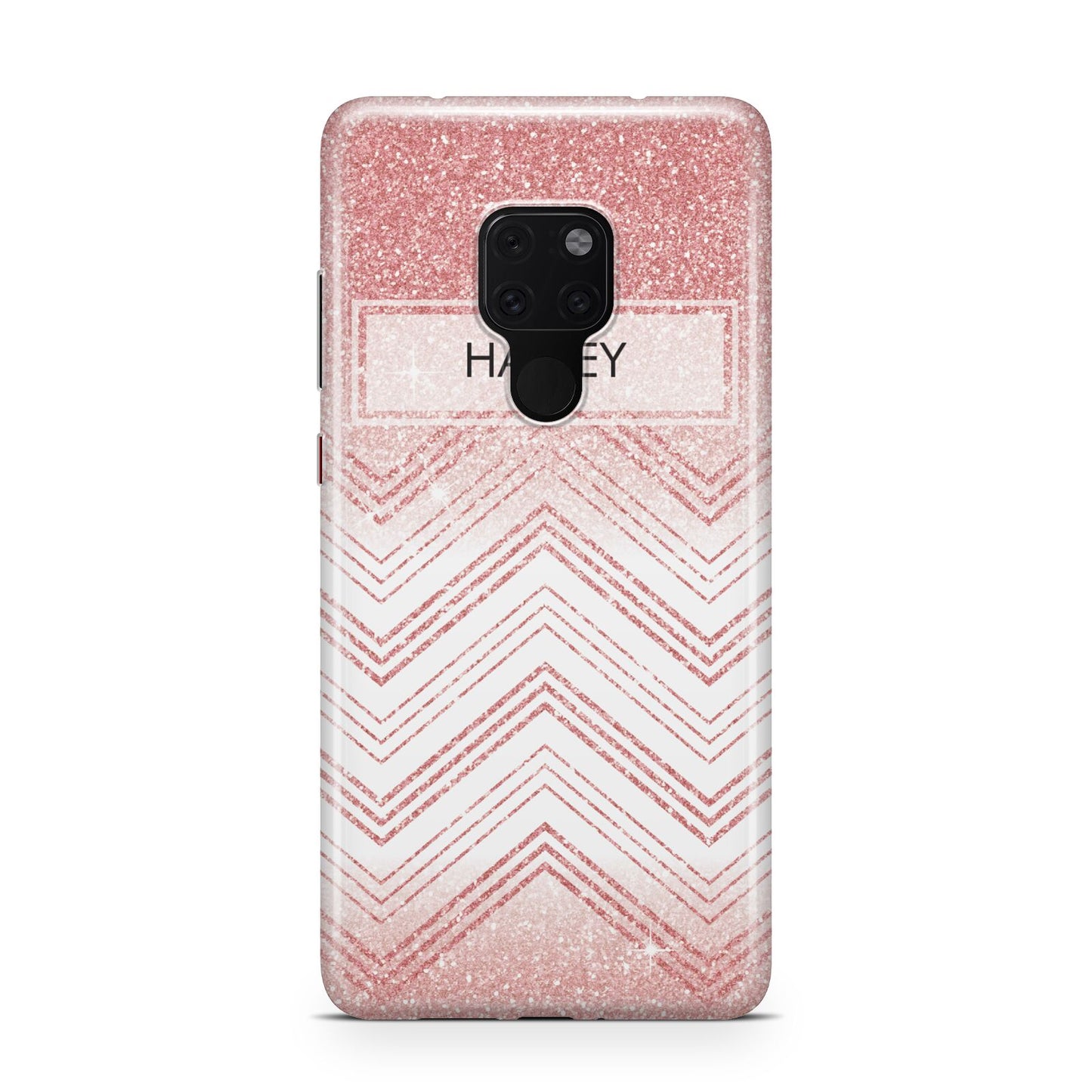 Personalised Faux Glitter Effect Name Initials Huawei Mate 20 Phone Case