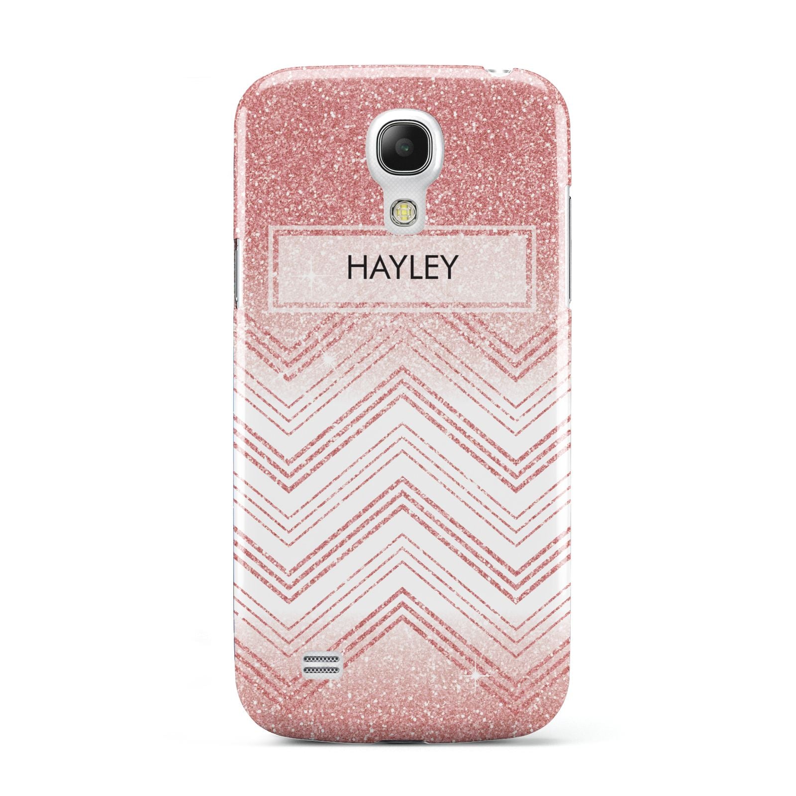 Personalised Faux Glitter Effect Name Initials Samsung Galaxy S4 Mini Case