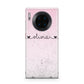 Personalised Faux Glitter Marble Name Huawei Mate 30 Pro Phone Case